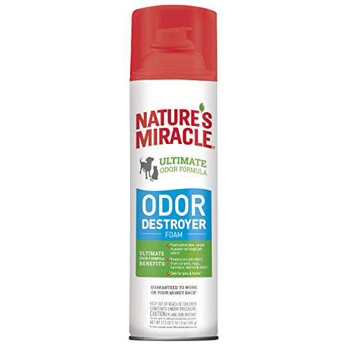 Nature's Miracle P-96950 Pet Odor Destroyer Foam Aerosol, 17.5 oz.