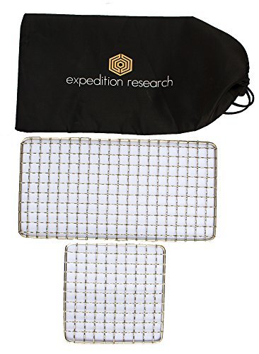 Expedition Research LLC Combo 2-Pack - The Original Bushcraft Grill - Welded Stainless Steel High Strength Mesh (Campfire Rated)