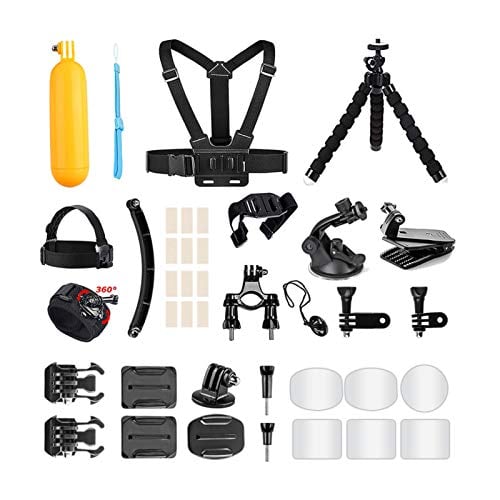 Book Cover AKASO Outdoor Sports Action Camera Accessories Kit 14 in 1 for AKASO EK7000/ EK7000 Pro/Brave 4/ Brave 7 LE/ V50X/ V50 Pro/ V50 Elite/Go Pro Hero 9 in Swimming Any Other Outdoor Sports