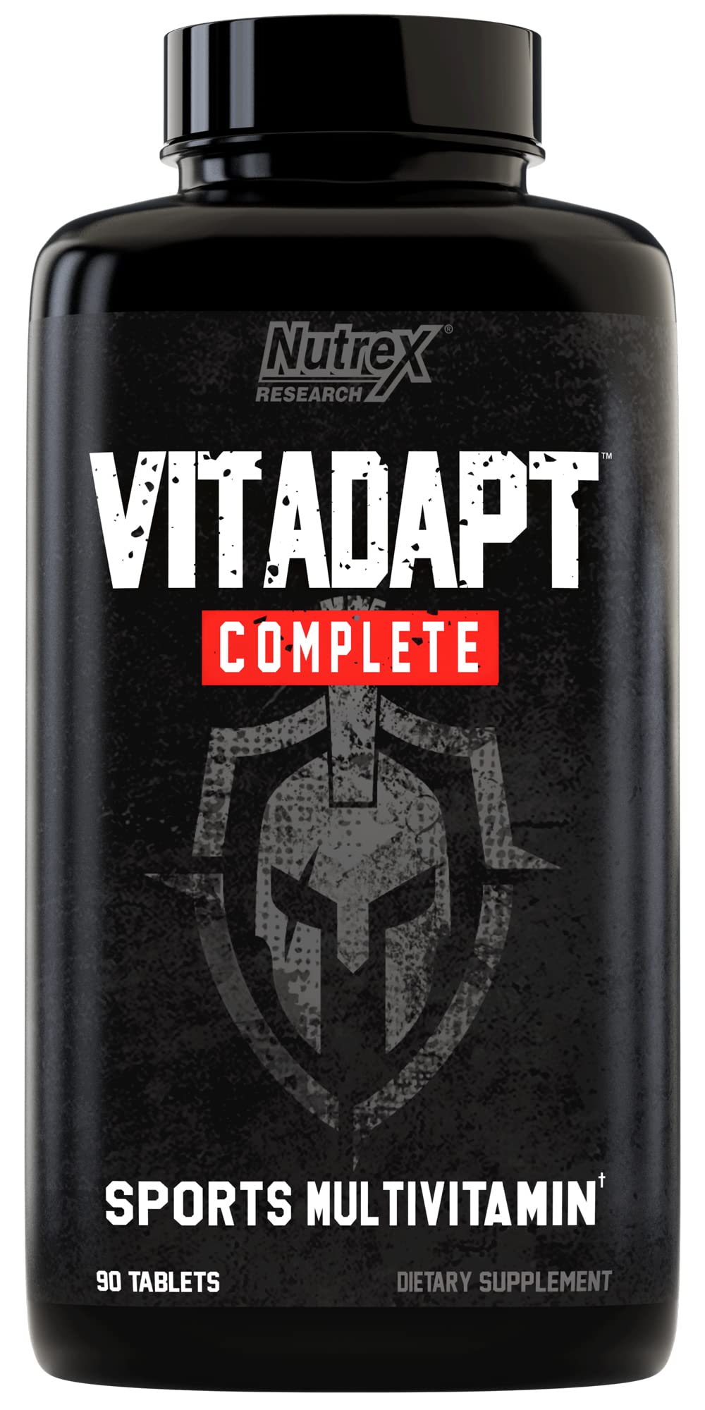 Nutrex Research - Vitadapt Complete Sports Multivitamin for Men and Women (90 Tablets) - 24 Vitamins, Minerals and Adaptogens for Athletes - Women & Mens Multivitamin Daily Gym Supplements Stack 90 Count (Pack of 1)