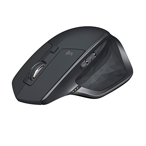 Logitech MX Master 2S Wireless Mouse with Flow Cross-Computer Control and File Sharing for PC and Mac, Graphite