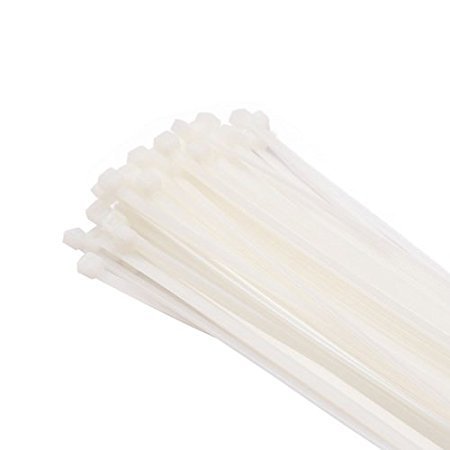 Gocableties Lot de 100 serre-câbles en nylon Blanc 100 x 2,5 mm