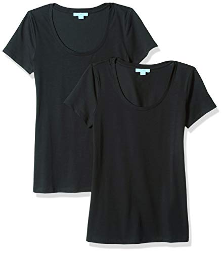 Amazon Brand - Daily Ritual Women's Stretch Supima Short-Sleeve Scoop Neck T-Shirt