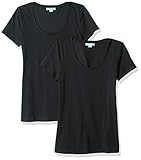 Amazon Brand - Daily Ritual Women's Stretch Supima Short-Sleeve Scoop Neck T-Shirt