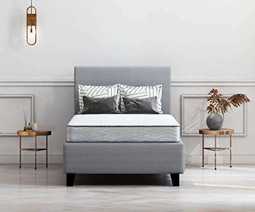 Book Cover Ashley Furniture Signature Design - Sierra Sleep - Bonell Twin Size Mattress - 6 inches -White