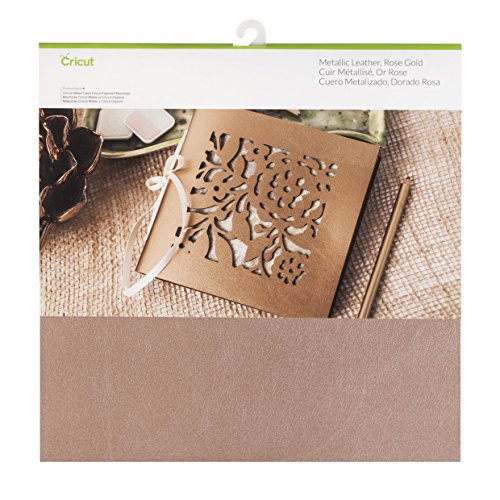 Book Cover Cricut Leather Metallic, Rose Gold 12x12