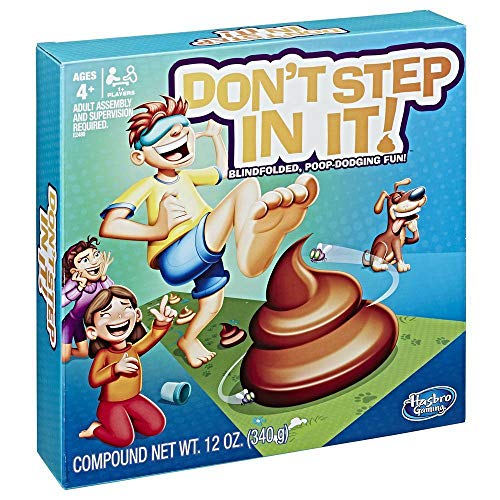Book Cover Don't Step In It - Blindfolded, Poop dodging fun - 1+ Players - Kids Toys and Games - Ages 4+,Green, Brown