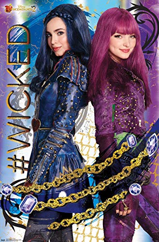 Book Cover Trends International Disney Descendants 2 - Wicked Wall Poster, 22.375