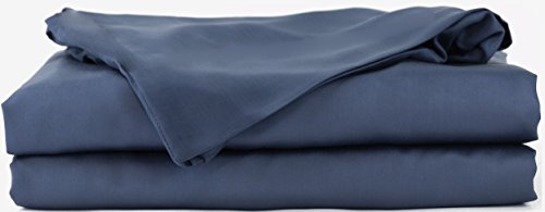 Book Cover Hotel Sheets Direct 100% Bamboo Bed Sheet Set (Full, Navy Blue)