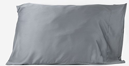 Hotel Sheets Direct 100% Bamboo Queen Pillowcases 20 x 30 inch - Better Than Silk, Cool, Soft, Great for Hair, Hypoallergenic - Dark Gray