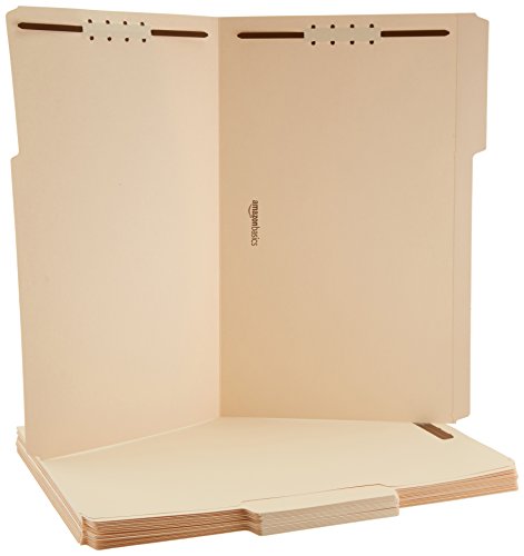 Book Cover AmazonBasics Manila File Folders with Fasteners - Legal Size, 50-Pack - AMZ210