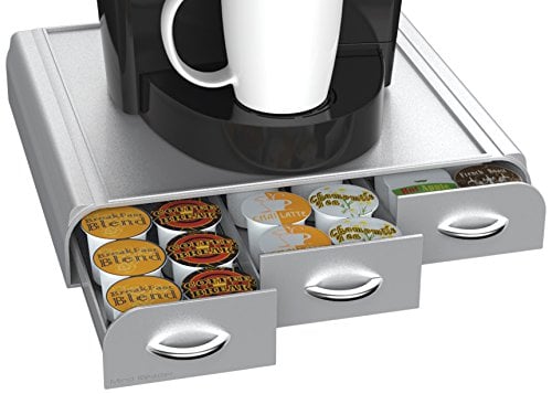 Book Cover Mind Reader TRAY6-SIL Anchor' Coffee Pod Drawer, Plastic, Silver