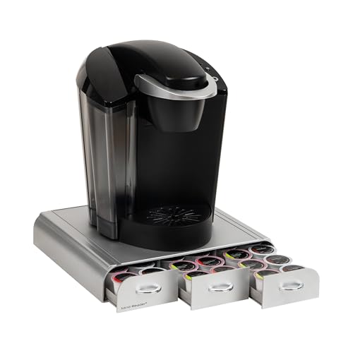 Mind Reader TRAY6-SIL Anchor' Coffee Pod Drawer, Plastic, Silver