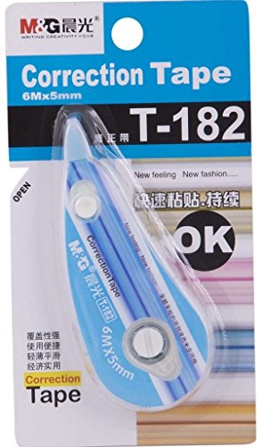 Book Cover KABEER ART 3 Pcs Correction Tape - 6 Mtr