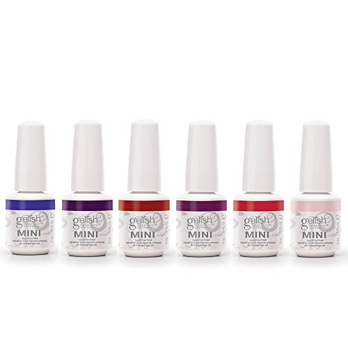 Gelish Mini Fearless and Fun Kung Fu Flair 9 mL Soak Off Gel Polish Set, 6 Pack