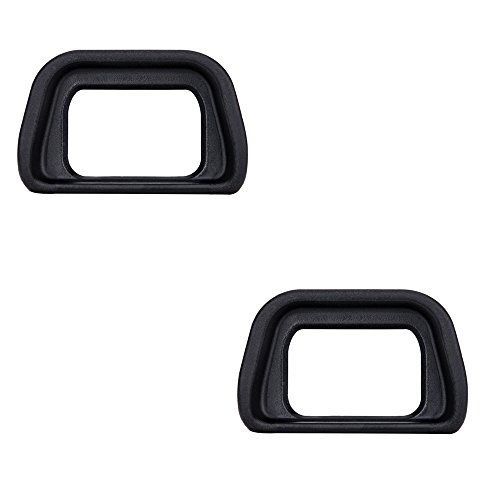2 Pack JJC Soft Viewfinder Eyecup Eyepiece Eye Cup for Sony A6300 A6100 A6000 NEX-6 NEX-7 Cameras and FDA-EV2S Electronic Viewfinder,Replaces Sony FDA-EP10 Eyecup Eyepiece