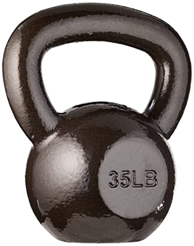 AmazonBasics Cast Iron Kettlebell, 35 lb