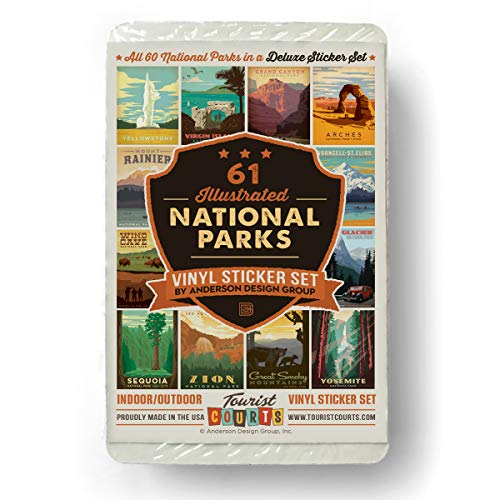 Anderson Design Group 59-Piece Deluxe National Parks Sticker Set