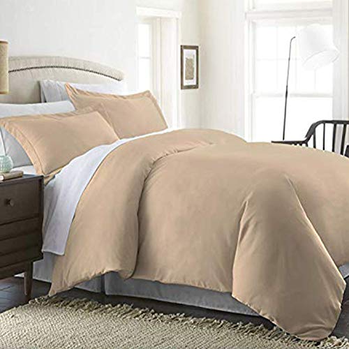 Beckham Hotel Collection Luxury Soft Brushed 1800 Series Microfiber Duvet Cover Set with Zipper Closure - Hypoallergenic - Full-Queen, Rich Burgundy