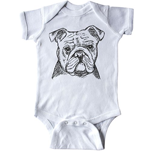 inktastic English Bulldog Sketch Portrait Infant Creeper