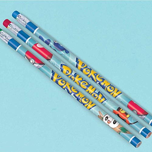 Amscan 398751 Pokemon Pencils, Party Favor, Multicolor, One Size