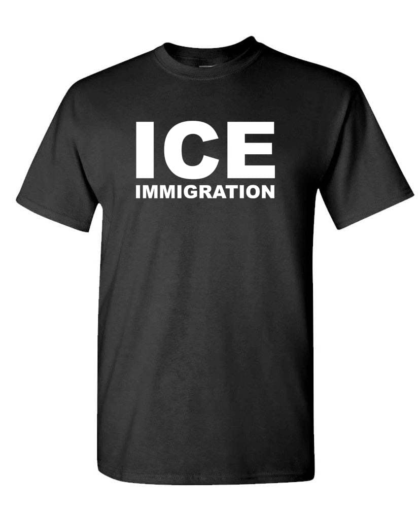 ICE Immigration - Law Enforcement Police - Mens Cotton T-Shirt Small Black
