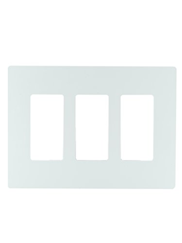 Legrand - PASS & SEYMOUR RWP263WCC6 Radiant 3 Gang Screwless Plastic Wall Plate, Decorative wall plate, White