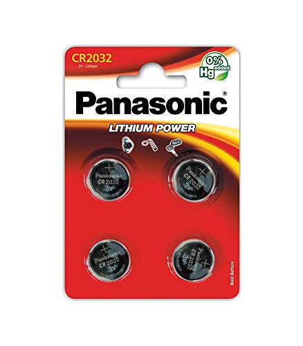 PANASONIC - 4 piles bouton CR2032