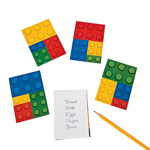 Fun Express Color Brick Party Notepads (48 Pack)