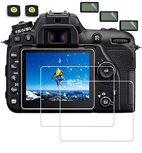 debous Screen Cover for Nikon D7500, Optical Tempered Glass 0.3mm 9H Hard Film (3 Pack)