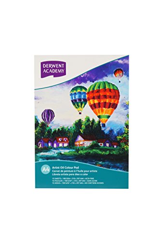Derwent Academy Oil Pad 15 Sheets, 190 GSM (A4 Portrait)