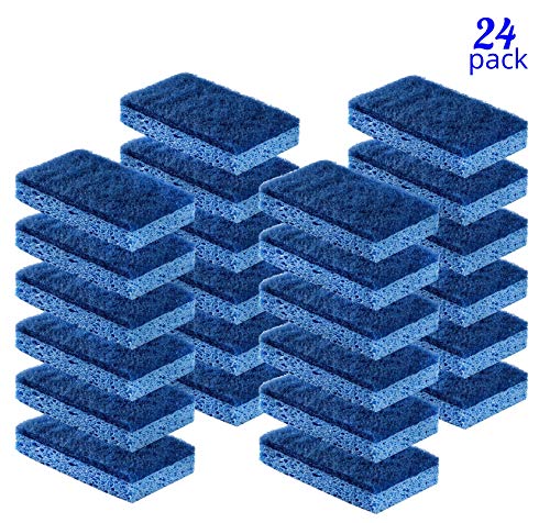 Book Cover Cleaning Scrub sponge by Scrub-it - Non-Scratch - Scrubbing Dish Sponges Use for Kitchens, Bathroom & More - 24 pack
