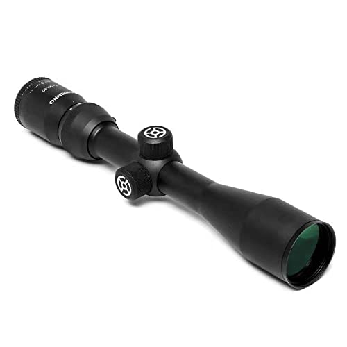 Sonicking Tactical Rifle Scope with 20mm Mounts (3-9X40 AO) Black
