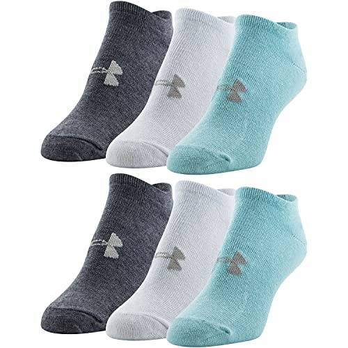Under Armour womens Essential 2.0 No Show Socks, 6-pairs Discontinued