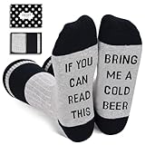 If You Can Read This Novelty Funny Saying Beer Socks, Fun Gag Beer Gift for Men