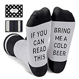 Zmart Drink Gifts for Women Teens - Wine Coffee Gifts, Coffee Beer Socks Christmas Stocking, Cold Beer Gray, Medium
