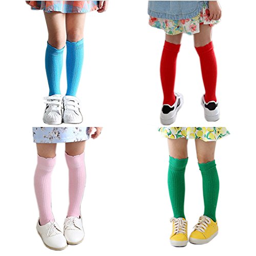 Deer Mum Kids Children Girls Cotton Knee High Socks Tube Socks