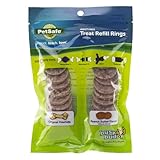 PetSafe Busy Buddy Rawhide Treat Rings - Quality Dog Treats - Training Reward - Original Rawhide & Peanut Butter Flavors - Size A - 24 Rings