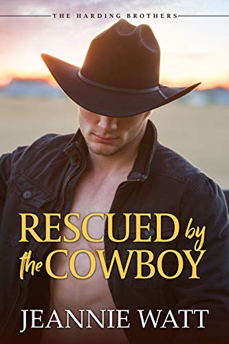 Book Cover Rescued by the Cowboy: A Western Cowboy Romance Novel (The Harding Brothers Book 2)