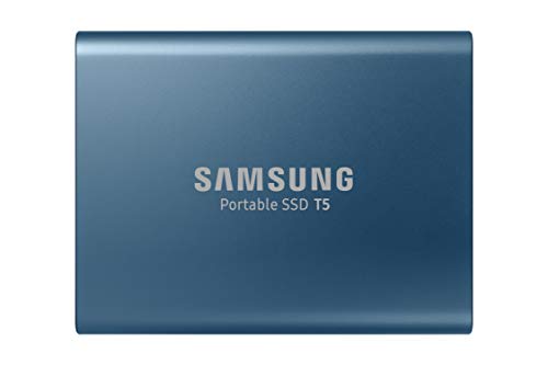 Book Cover Samsung T5 Portable SSD - 500GB - USB 3.1 External SSD (MU-PA500B/AM), Blue