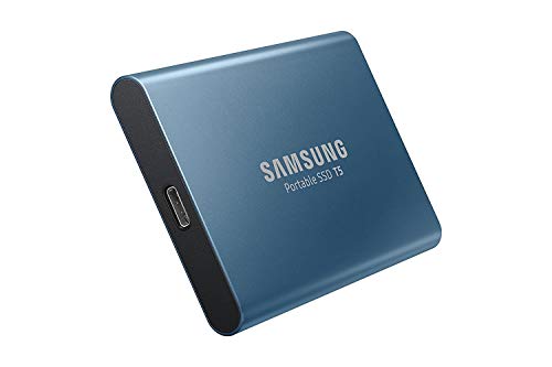 Samsung T5 Portable SSD - 500GB - USB 3.1 External SSD (MU-PA500B/AM), Blue