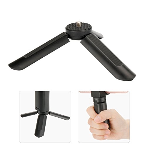 Ulanzi Mini Tripod Stand for Selfie Stick Monopod Stabilizer on Cellphone DSLR Cameras,Portable Folding Desktop Stand for Projector for ZHIYUN Smooth Q/Smooth 4/ Feiyu/OSMO Mobile 2 Gimbal