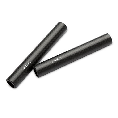 SMALLRIG 15mm Carbon Fiber Rods 4 inch for 15mm Rail Rod Support System Follow Focus Matte box Monitor Mount