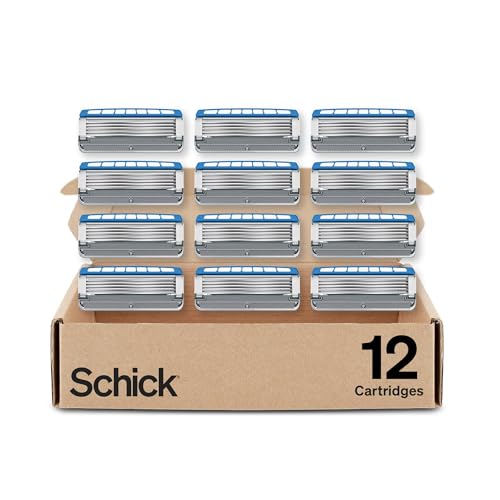 Schick Hydro Dry Skin Razor Refills for Men, 12 Count