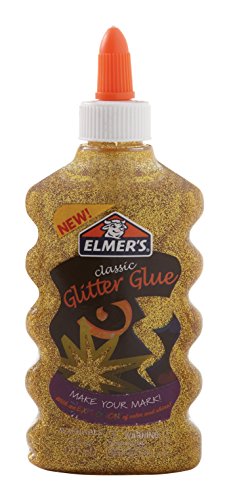 Book Cover Elmer's 2022912 Liquid Glitter Glue, Washable, Gold, 6 Ounces, 1 Count