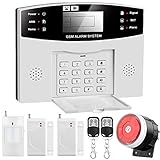 Home Security System Professional Wireless GSM Remote Control Intelligent LED Display Voice Prompt wireless Burglar Alarm House Business Surveillance Cameras Auto Dial Outdoor Siren