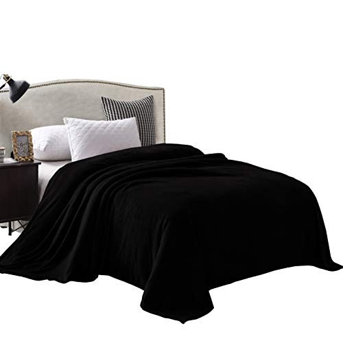 Book Cover Exclusivo Mezcla Luxury Twin Size Flannel Velvet Plush Solid Bed Blanket as Bedspread/Coverlet/Bed Cover (90