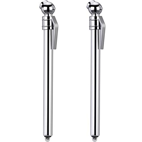 Hotop 2 Pack Tire Gauges Tire Pressure Gauges, Pencil Style (Silver)