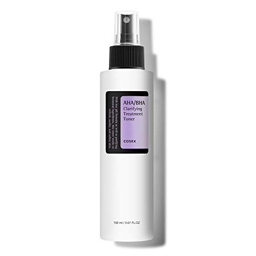 COSRX AHA/BHA Clarifying Treatment Toner, 5.07 fl.oz / 150ml | Exfoliating Facial Spray | Korean Skin Care, Hydrating, Mild Exfoliation, Vegan, Cruelty Free, Paraben Free