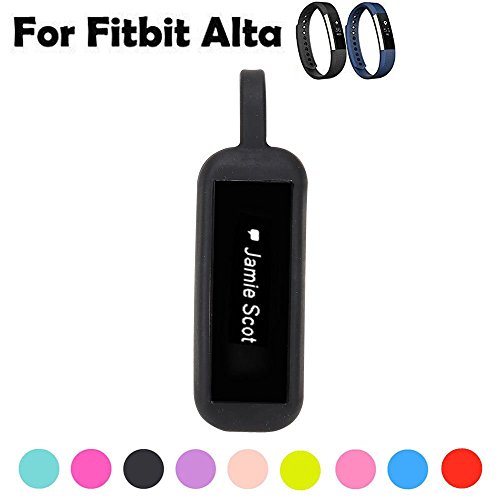 ZSZCXD Fitbit Alta Clip, Colorful Replacement Accessory Magnetic Clip Clasp Strap for Fitbit Alta HR and Alta(No Tracker) (2Pcs,Black&Nude)